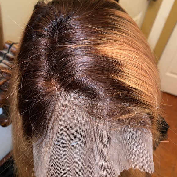 ?% Human Hair Lace Wig main image 4